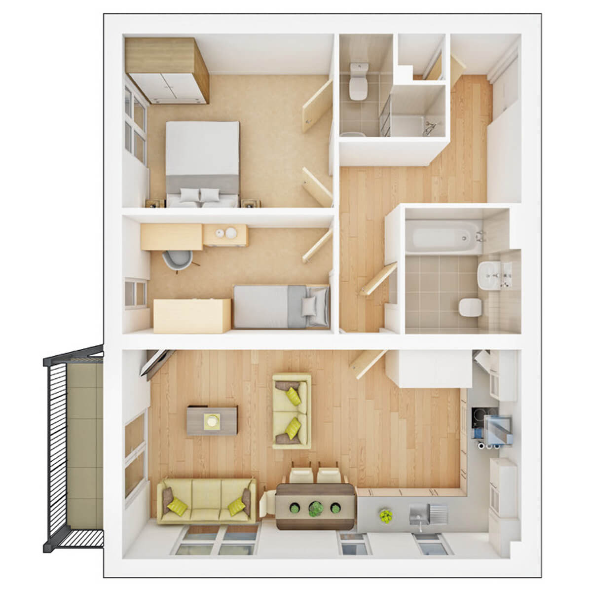 Floor plan of Plot 652 at Folly House