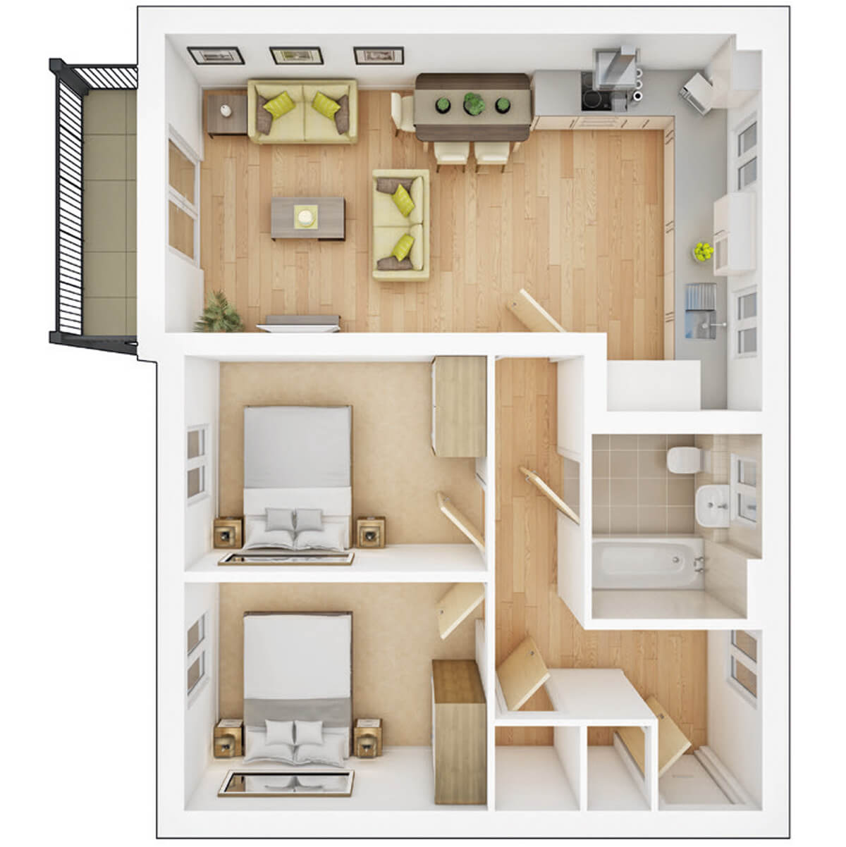 Floor plan of plot 654