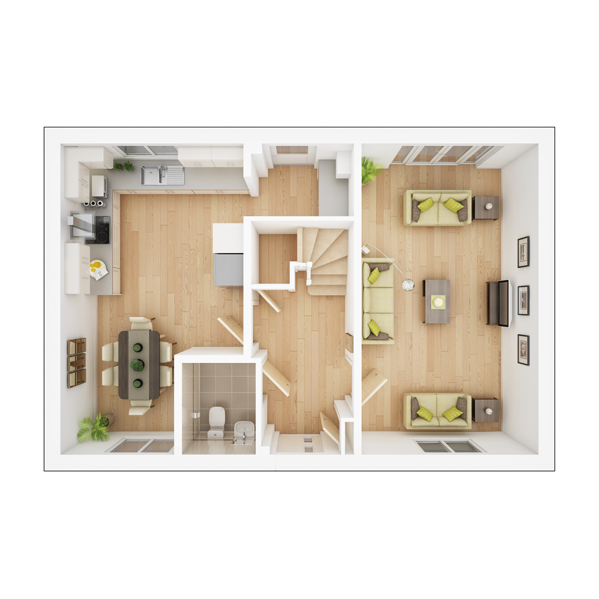 Ground floor plan of the Rossdale