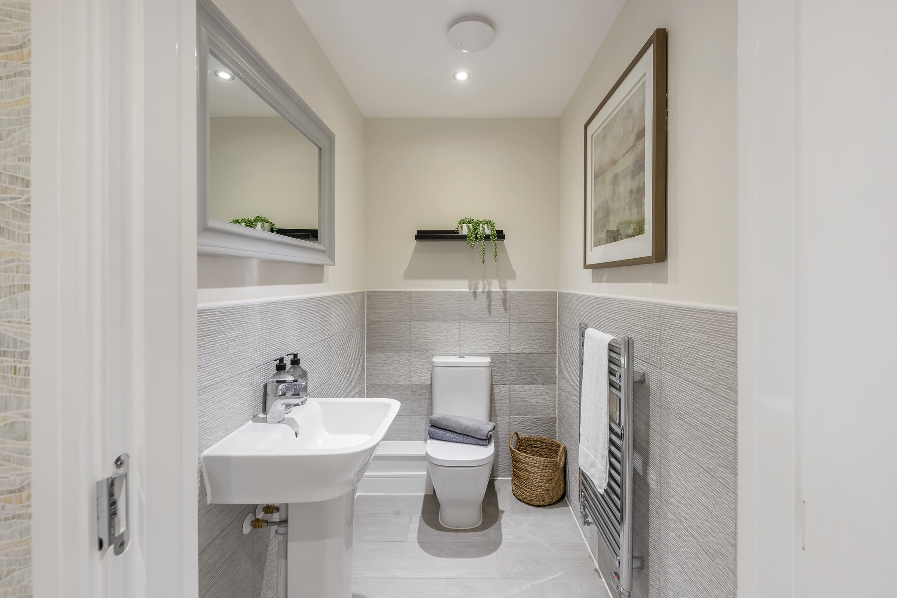 Typical Taylor Wimpey home - cloakroom