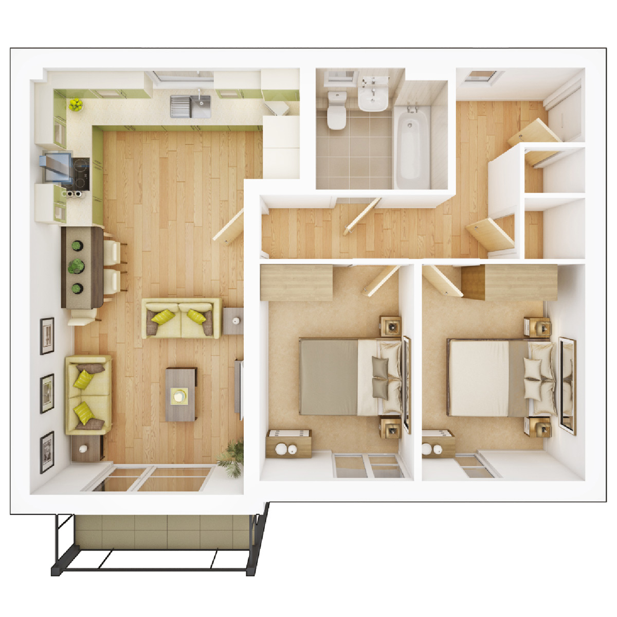 Floor plan of Plot 123