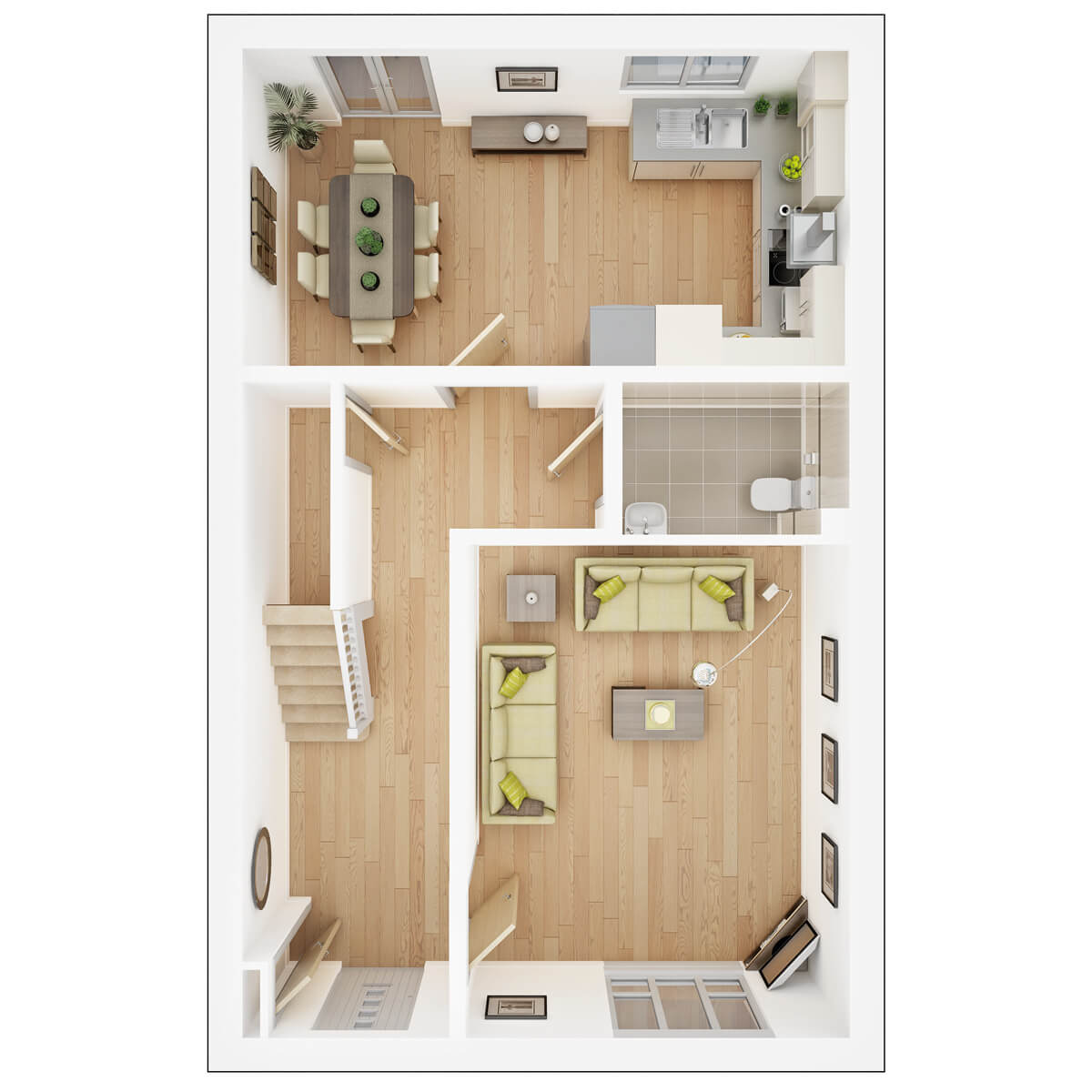 Ground Floor of the Huxford