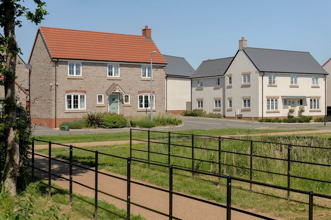 Street scene image of Lyde Green homes