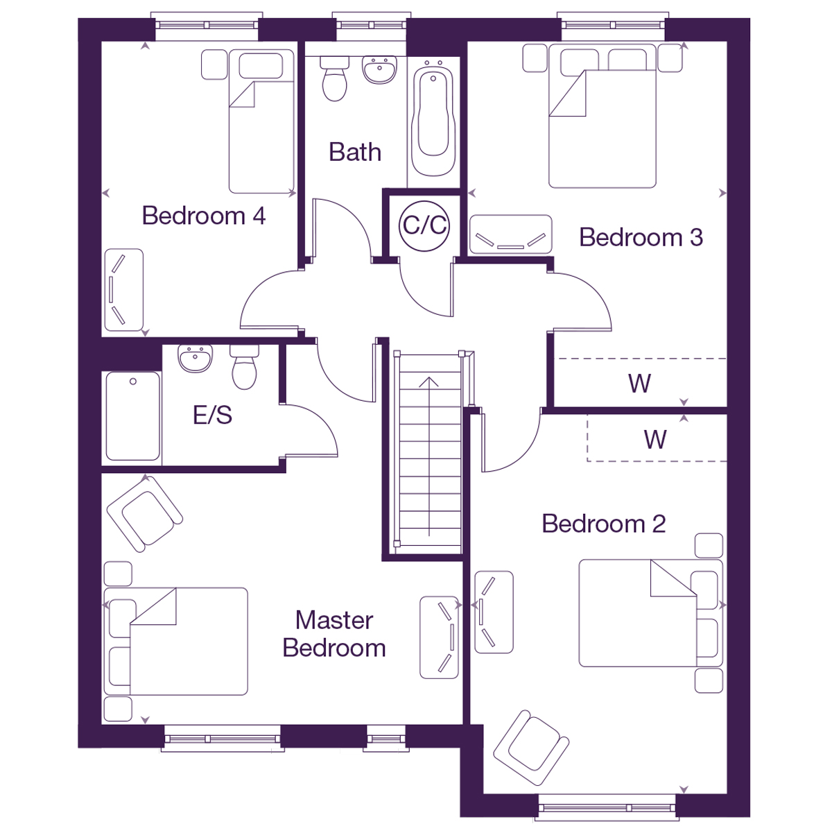 First Floor plan of the Lodge