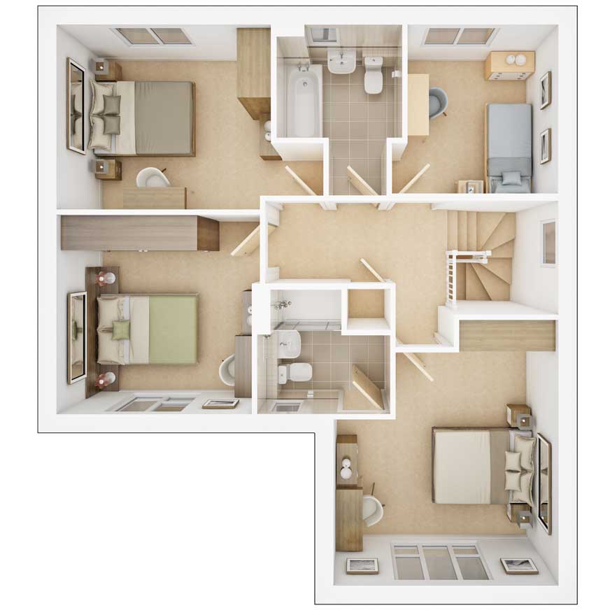 Coltham first floor plan