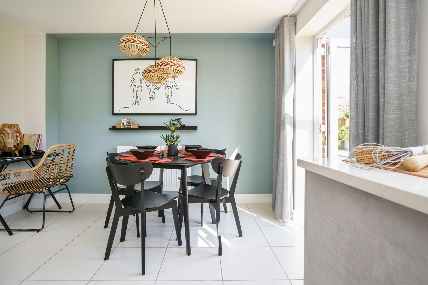 dining table and chairs in kitchen