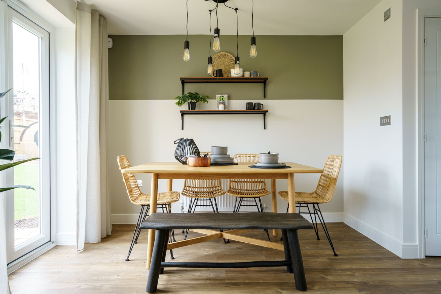 Dining area with table