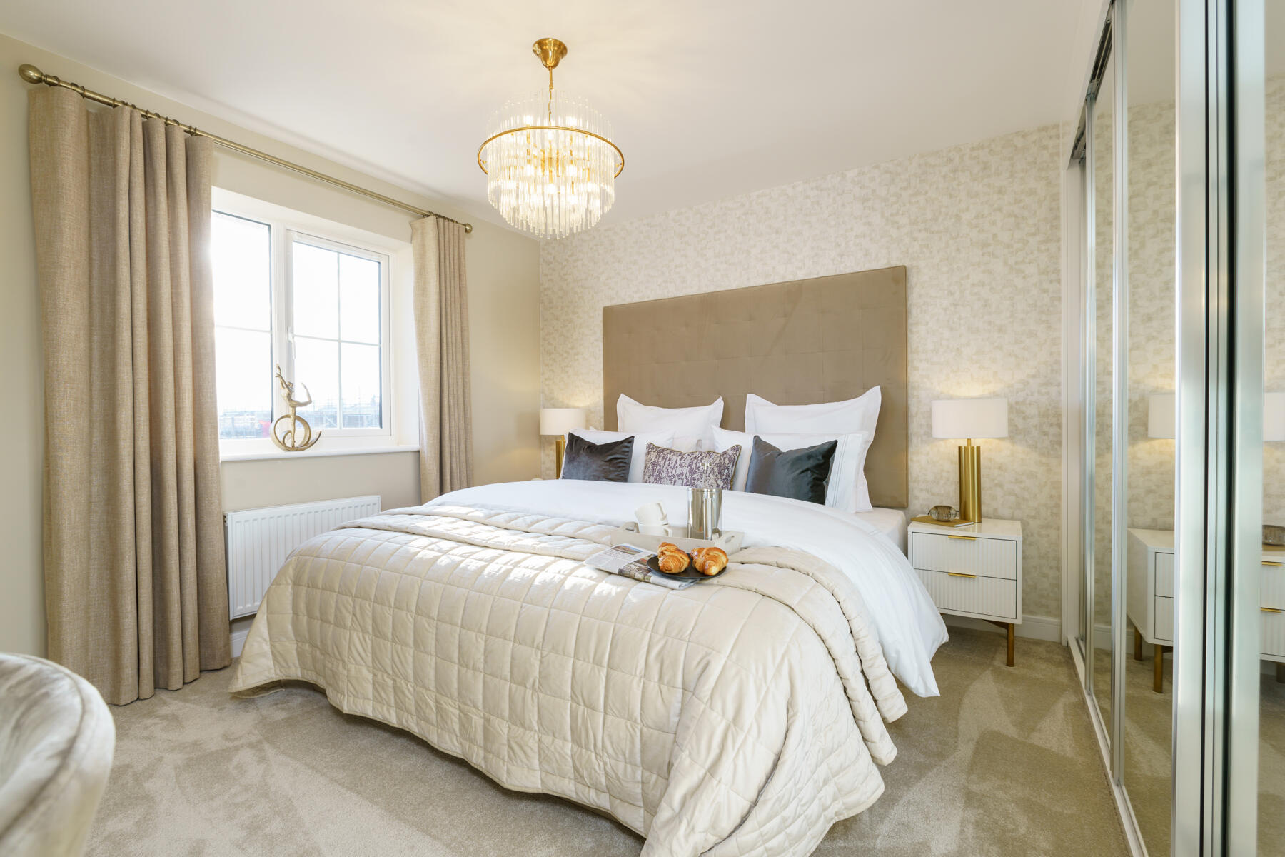 Bedroom 1 with large bed