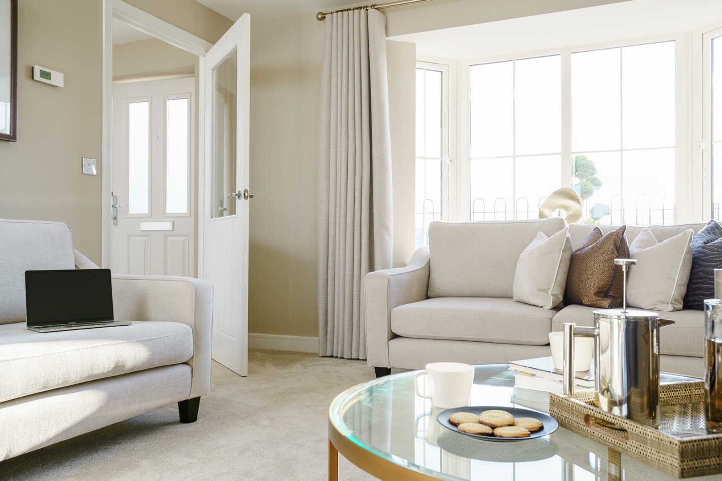 Lounge with sofas and coffee table