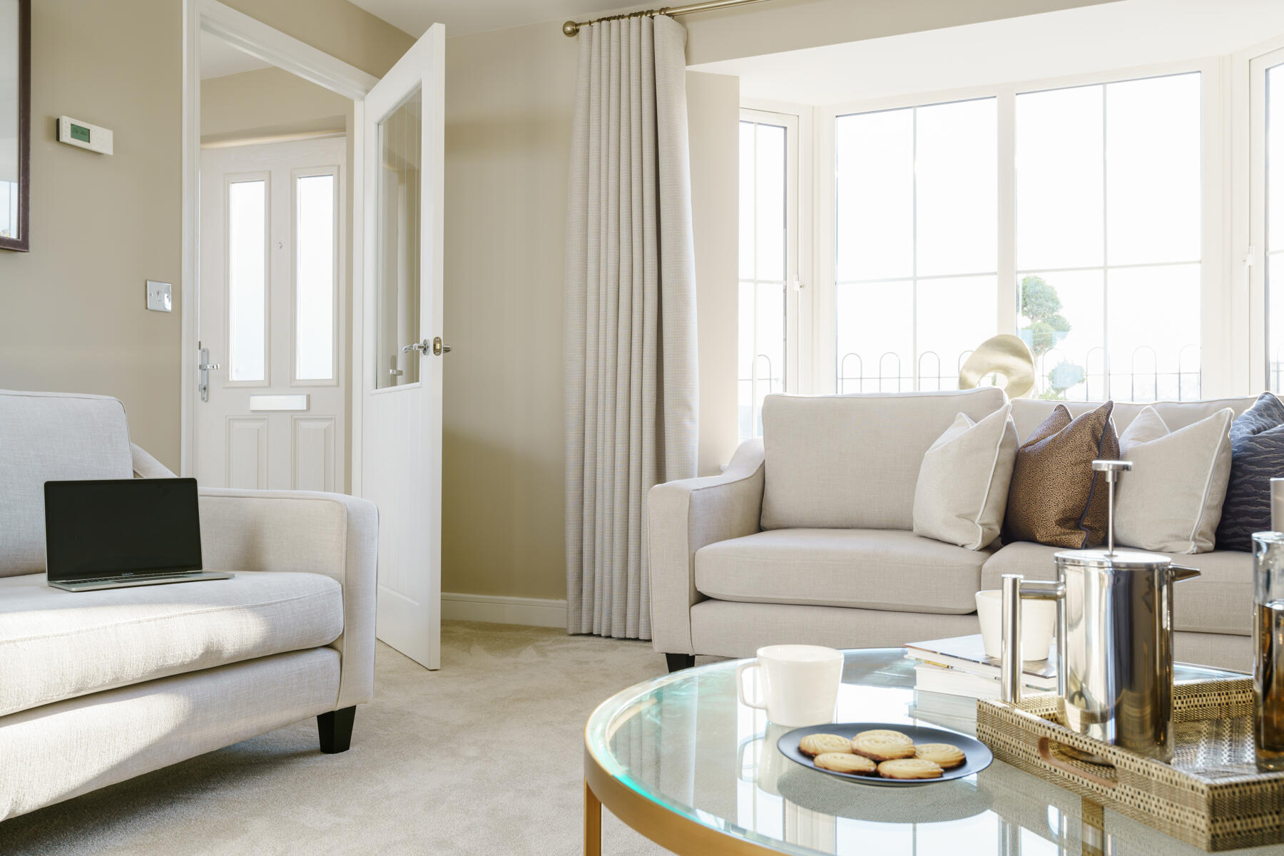 Lounge with sofas and coffee table