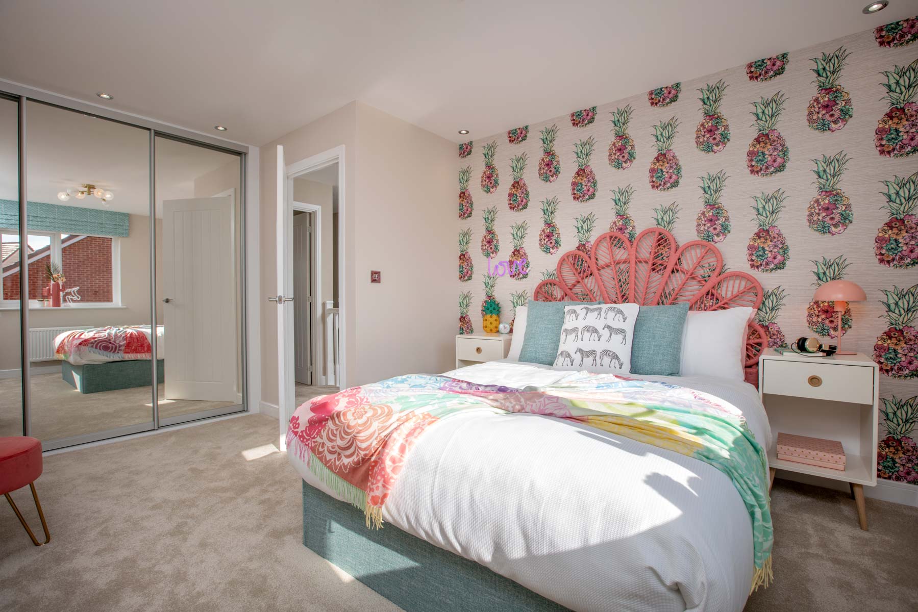 Bedroom 3 with sliding wardrobes