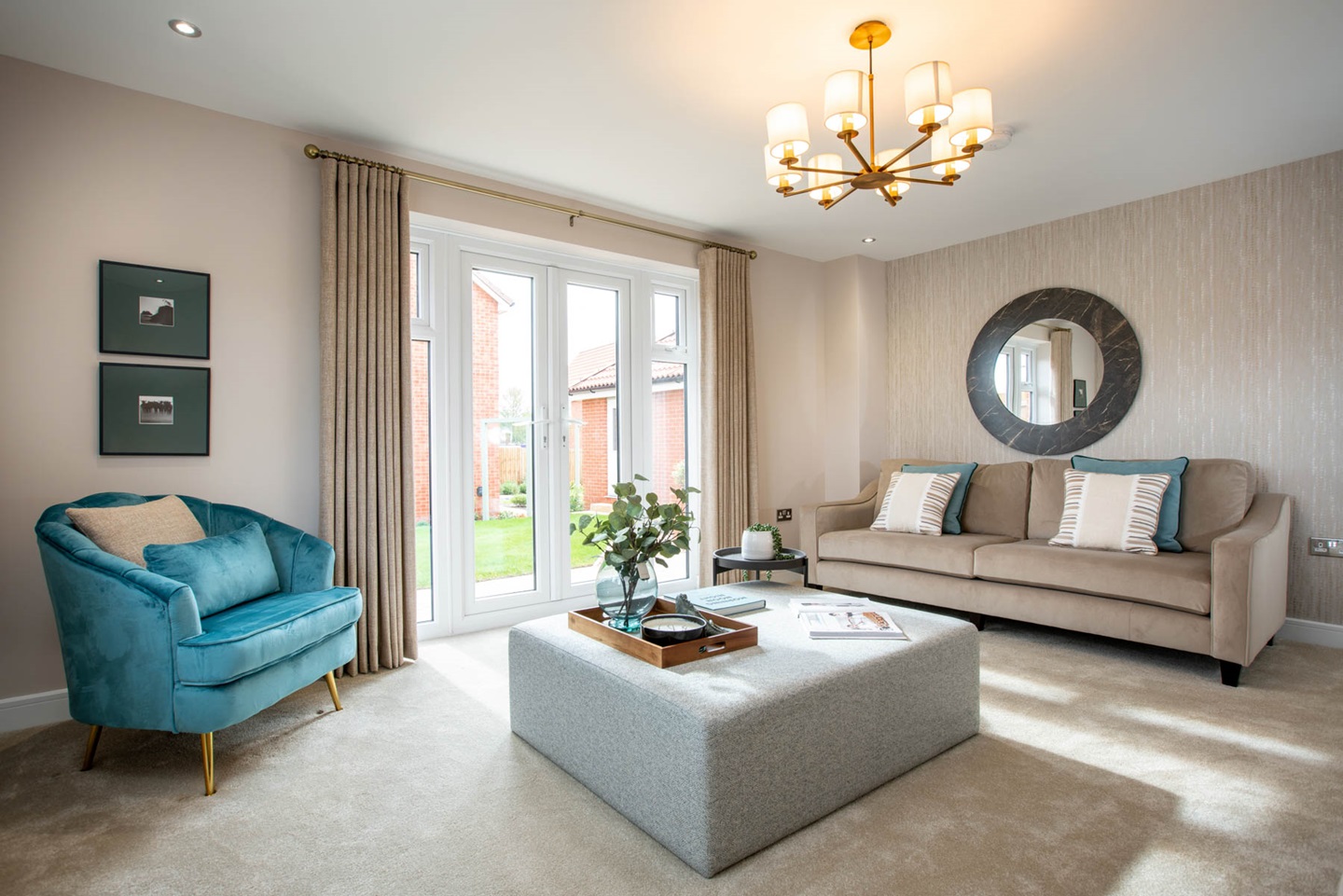 Lounge with French doors