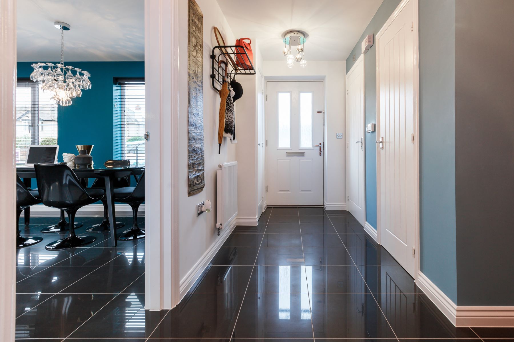 Hall with view to kitchen
