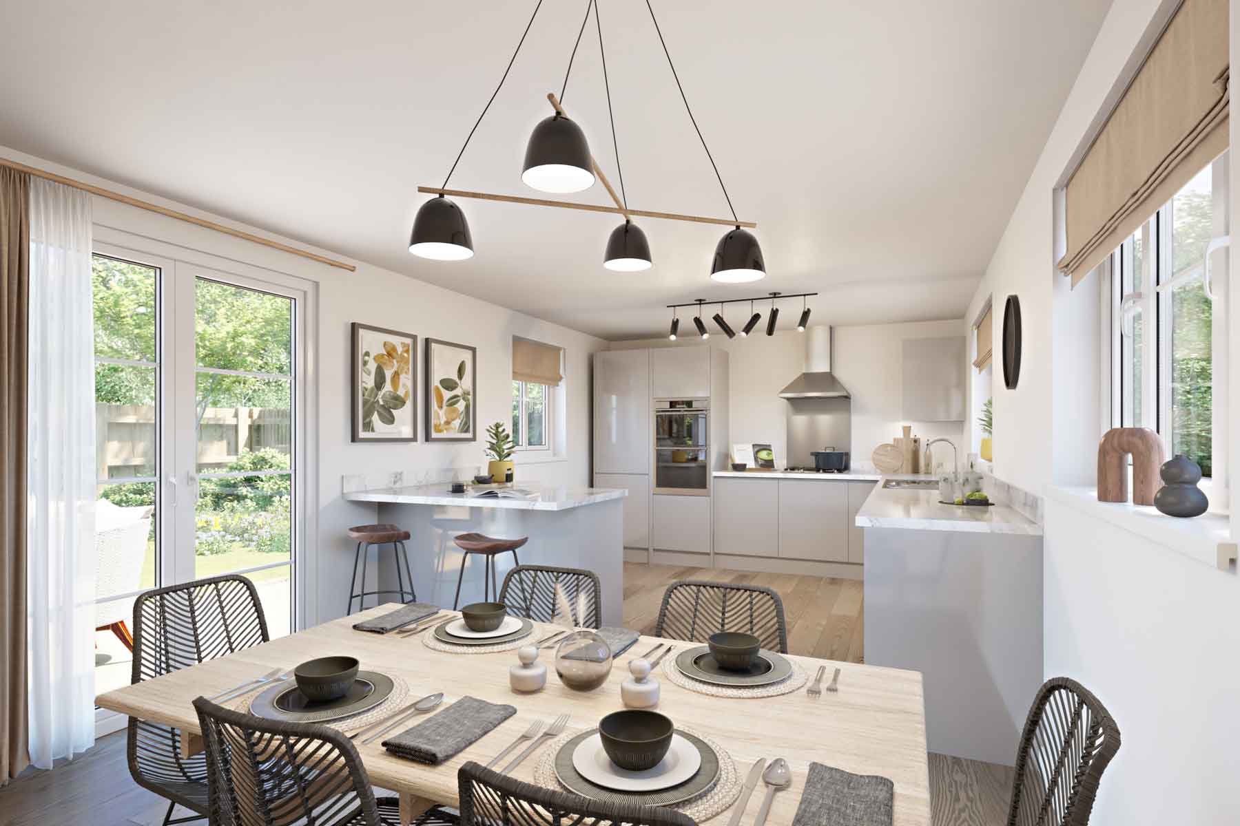 Kitchen diner with table