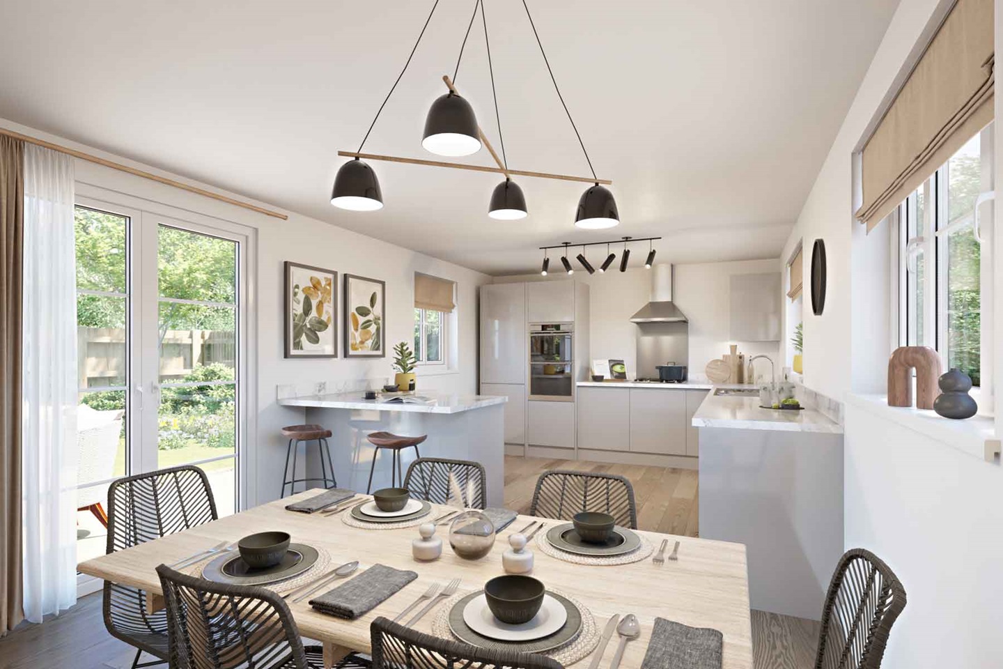 Kitchen diner with table