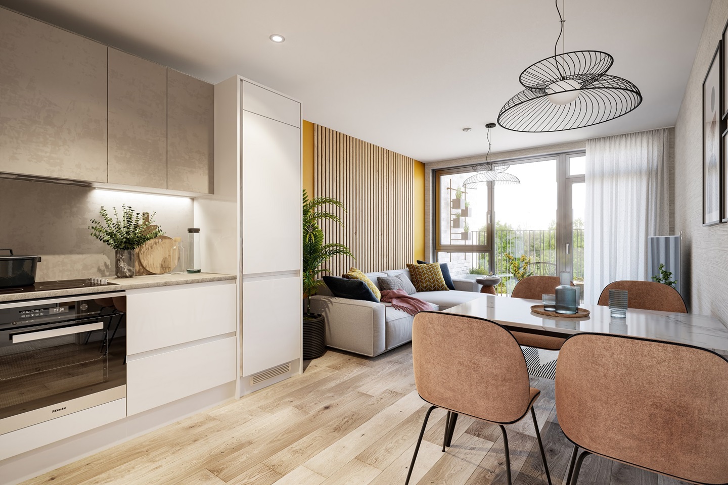 Open plan kitchen/living/dining room *computer generated image is indicative only