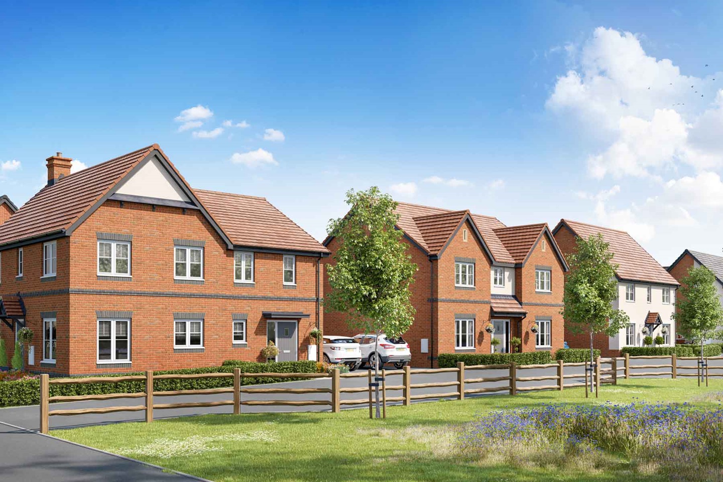 A variety of house types