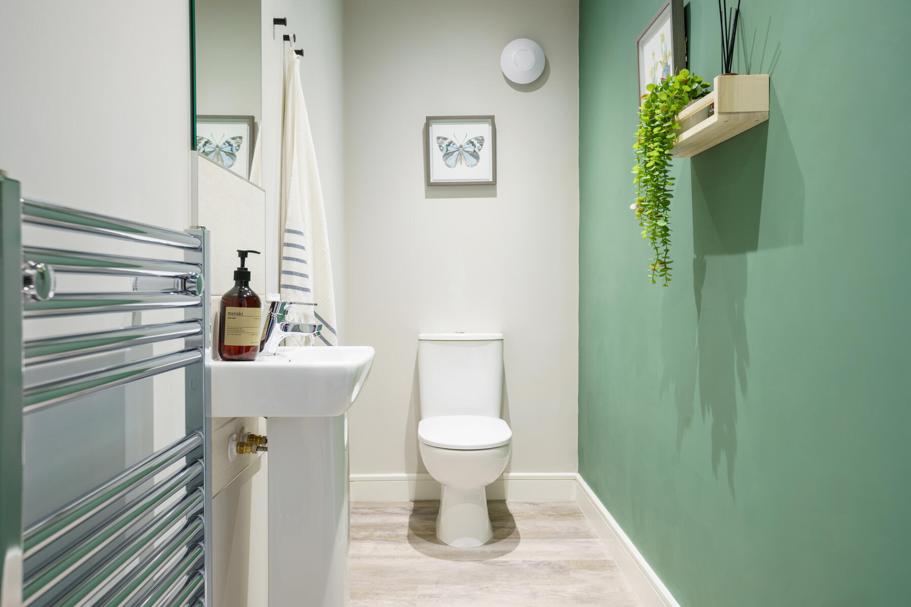 The Aldenham cloakroom