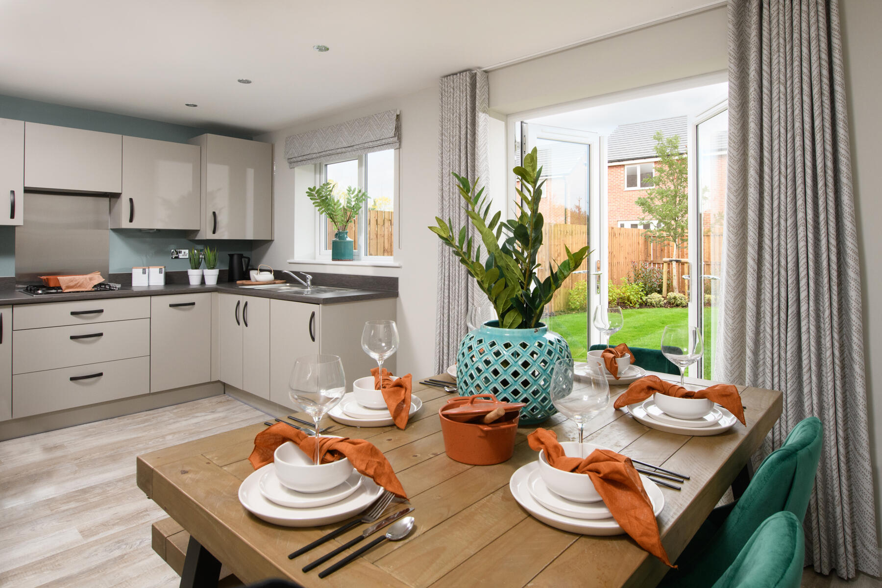 The Byford kitchen/dining area