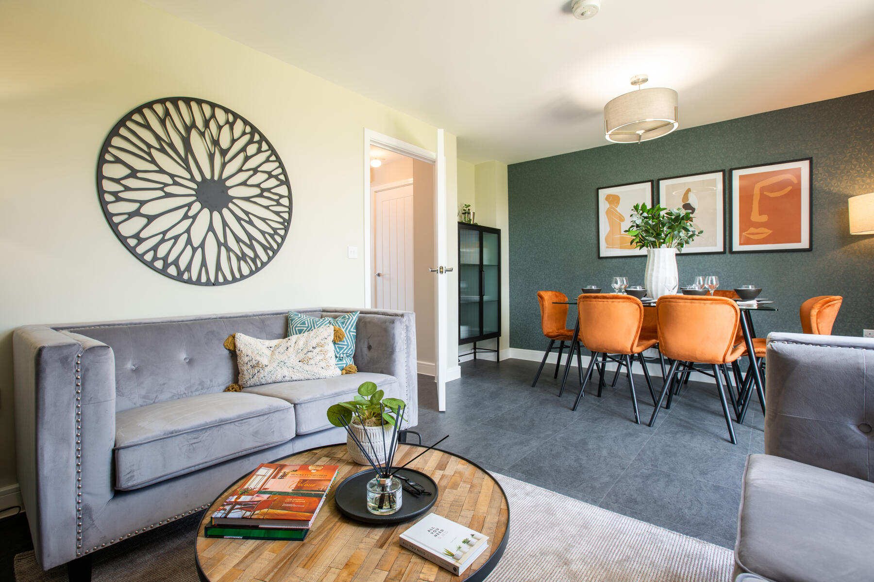 The Colton living room