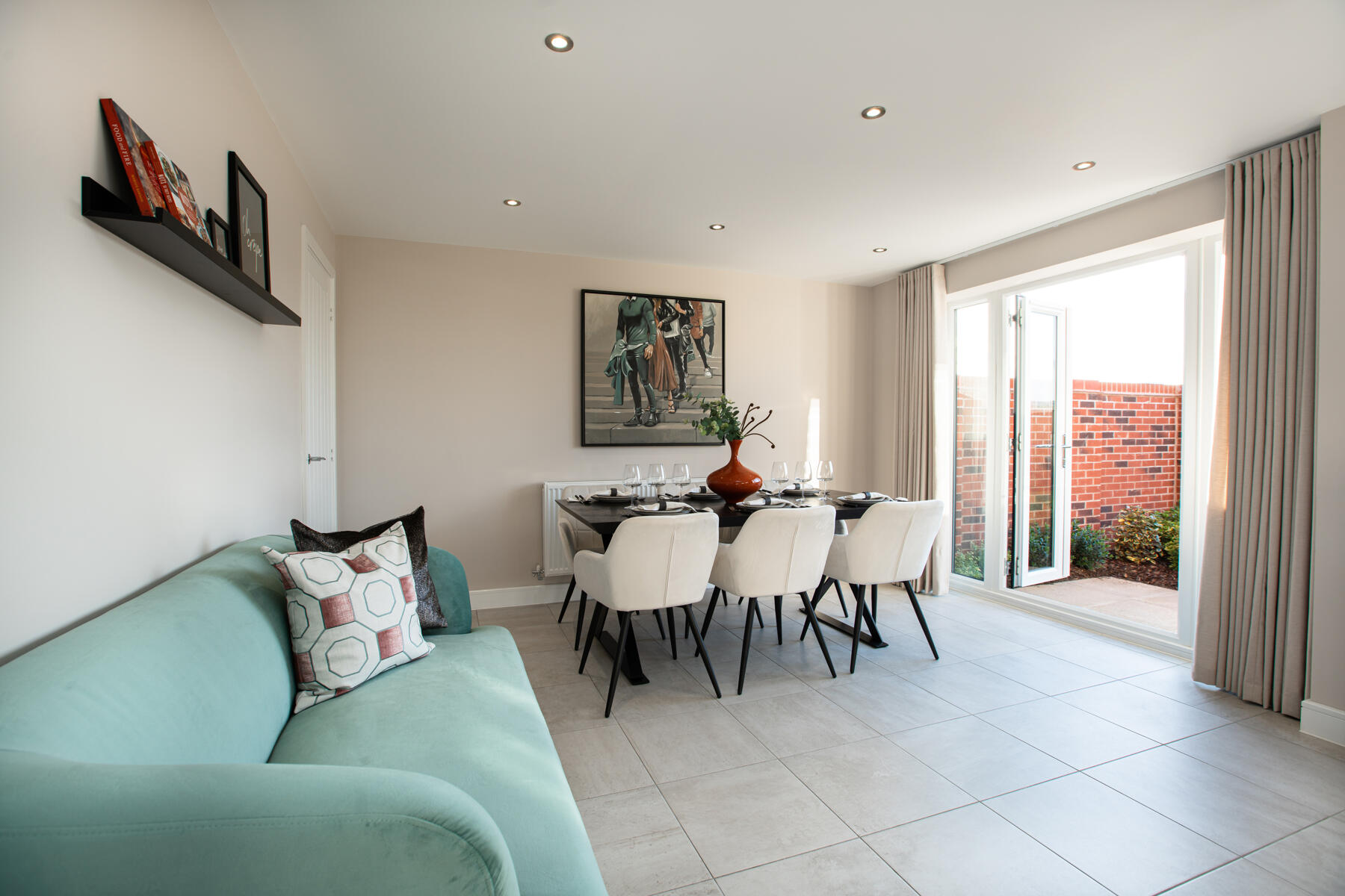 The Dunham kitchen/dining area