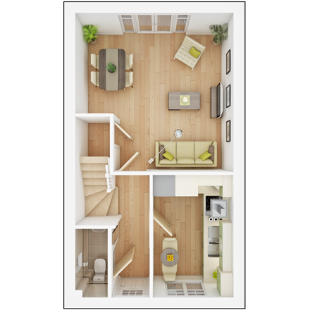 The Dadford Ground Floor Plan
