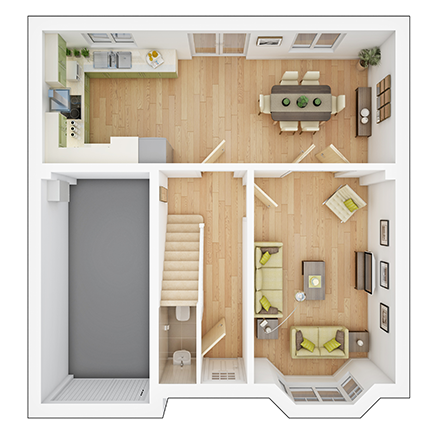 The Downham Ground Floor Plan