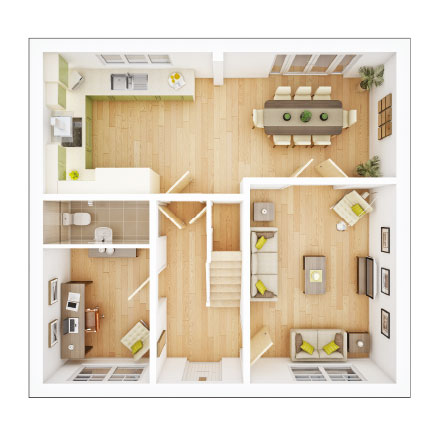 The Wilton Ground Floor Plan