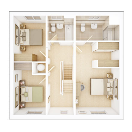 The Wilton First Floor Plan