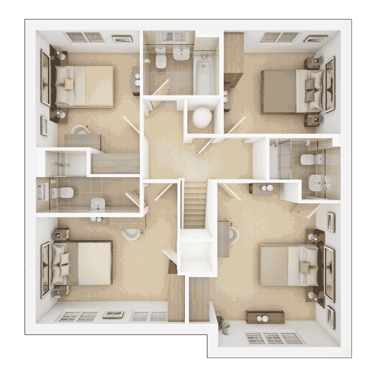 The Wortham Floor Plan