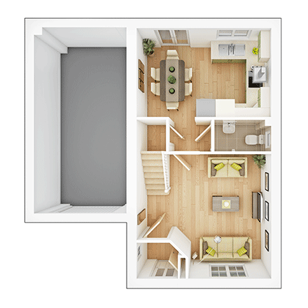 The Amersham ground floor plan