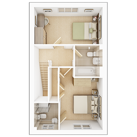 The Beauford first floor plan