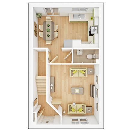 The Gosford ground floor plan
