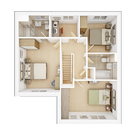 The Amersham First Floor Plan
