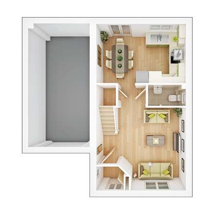 The Amersham Ground Floor Plan