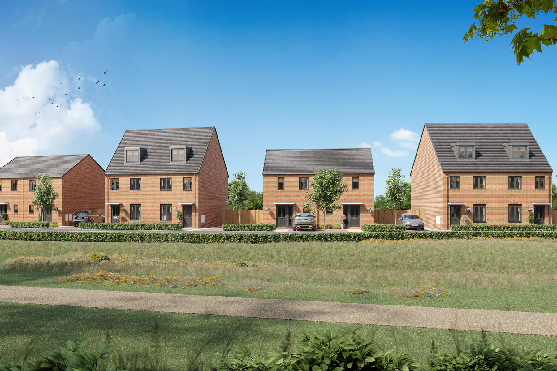 1800-1200 Street Scene - Plots 98-108