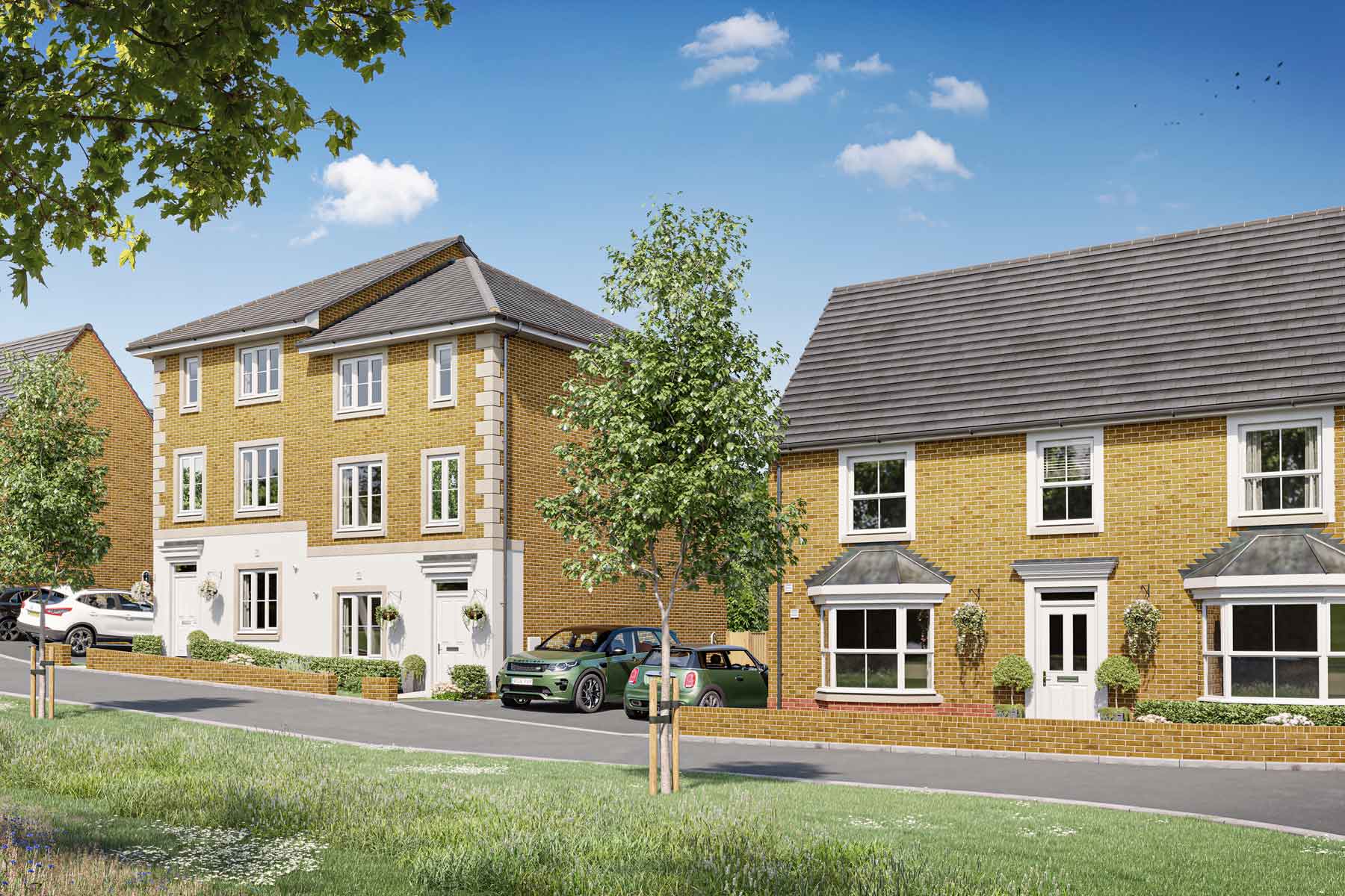 A range of 2, 3, 4 and 5 bedroom homes