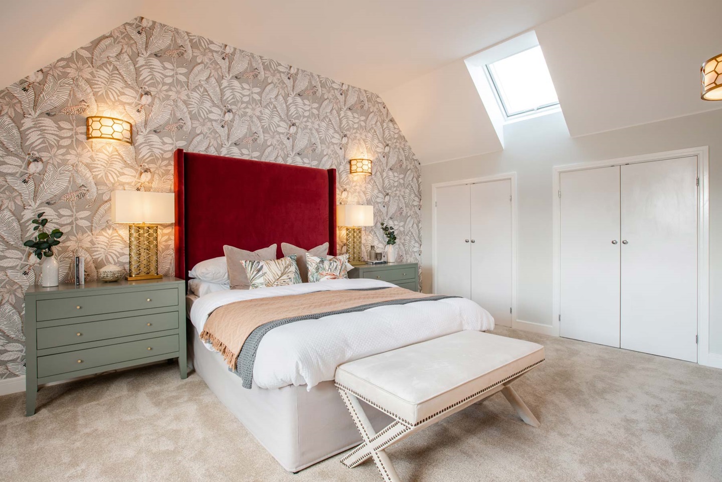 Master bedroom with built in storage