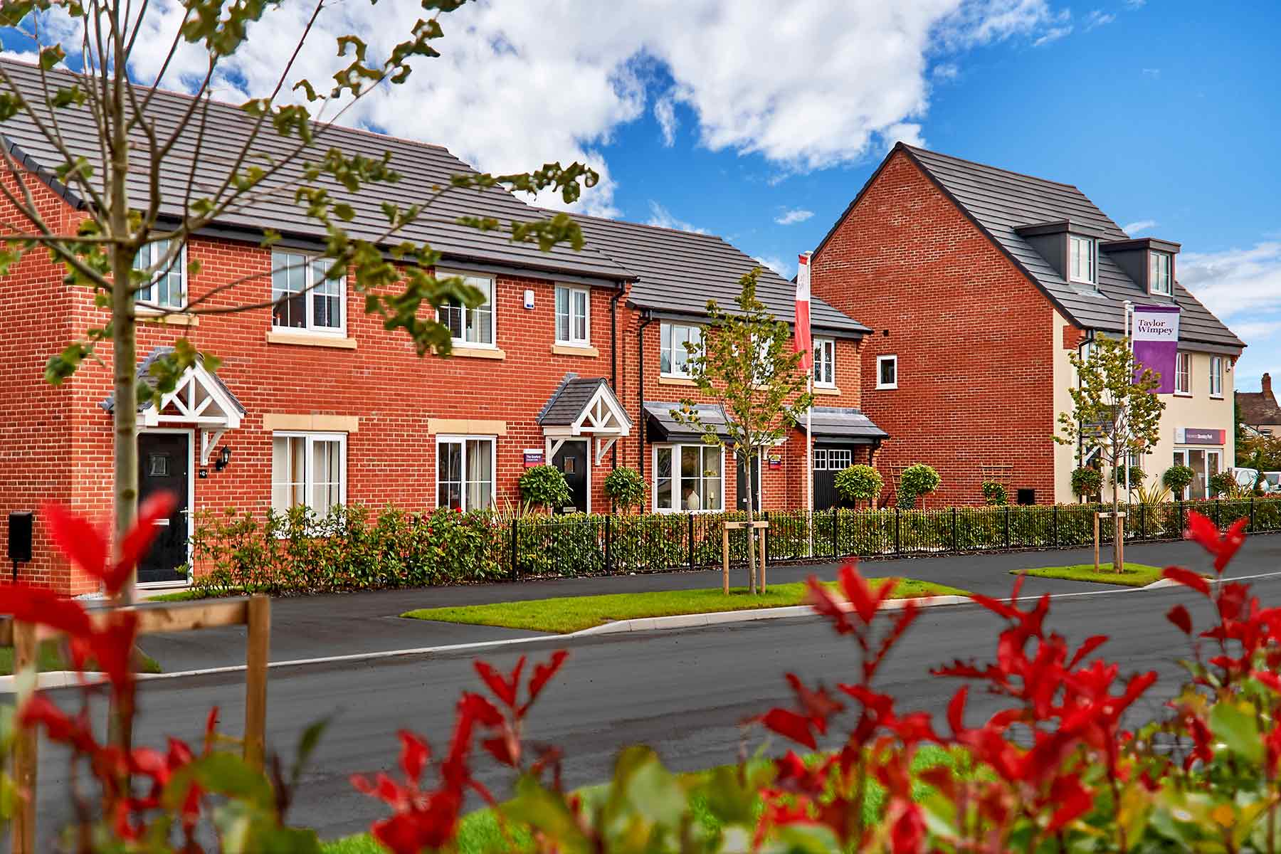 Stoneley Park Phase 2 show homes side view 2 Sept 19