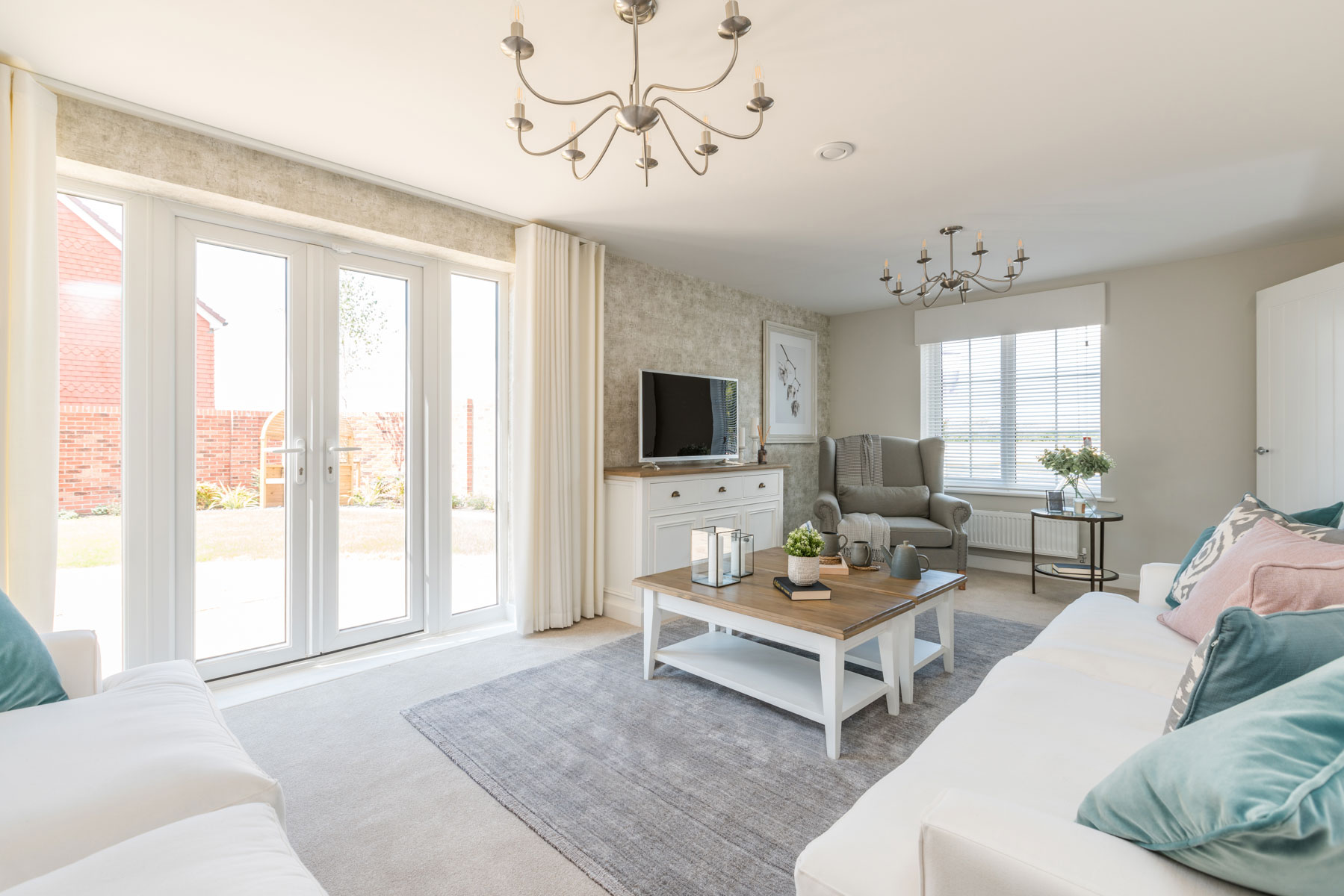 Lounge with views into garden