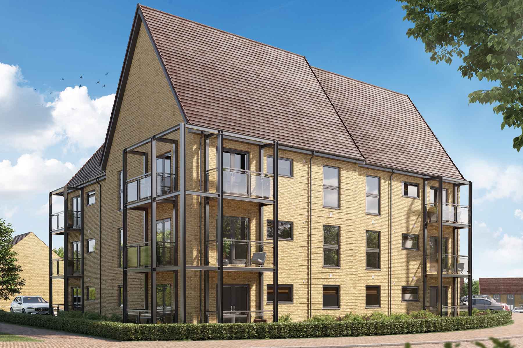 An artist's impression of the Apartment block