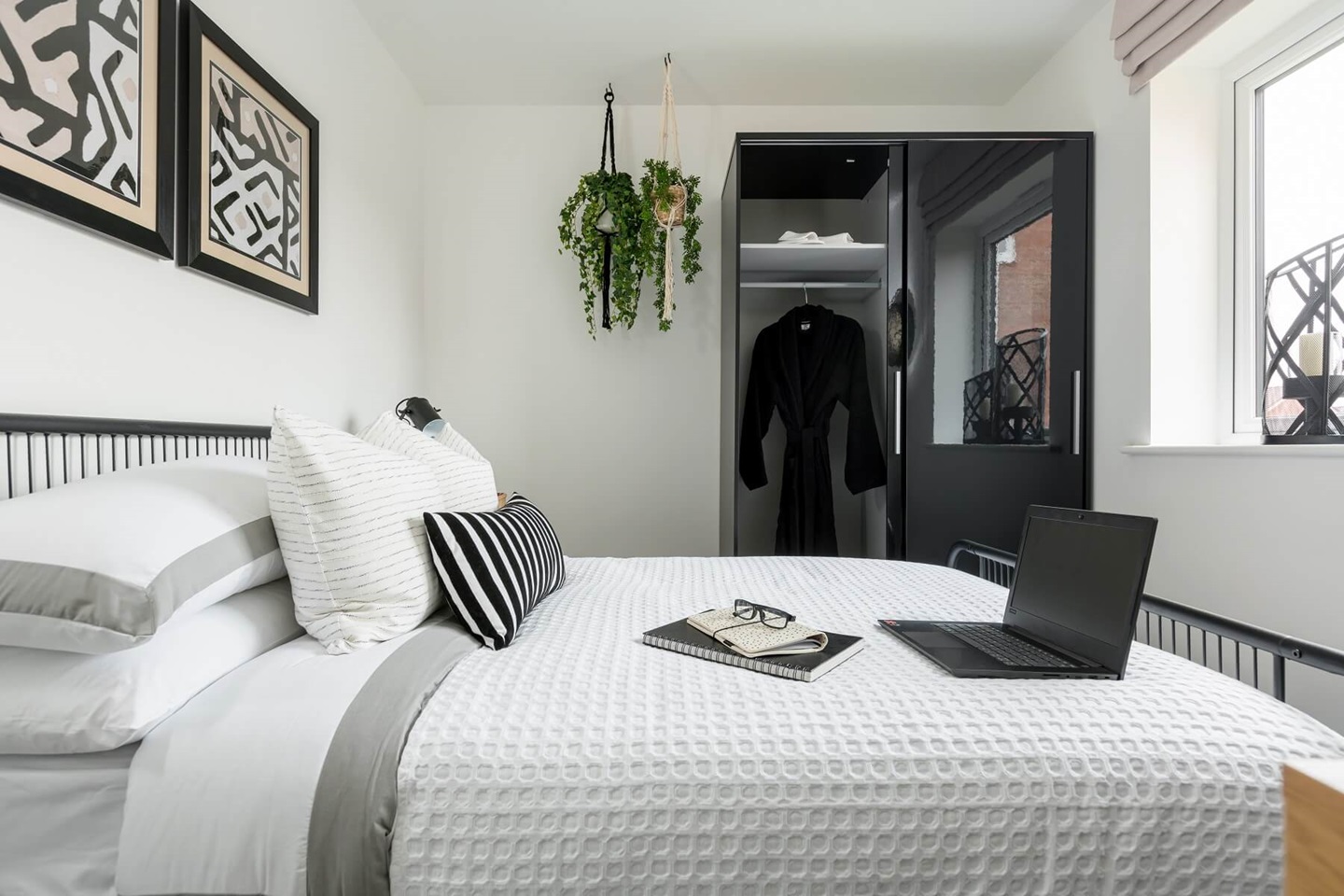 Ample space with built in wardrobes