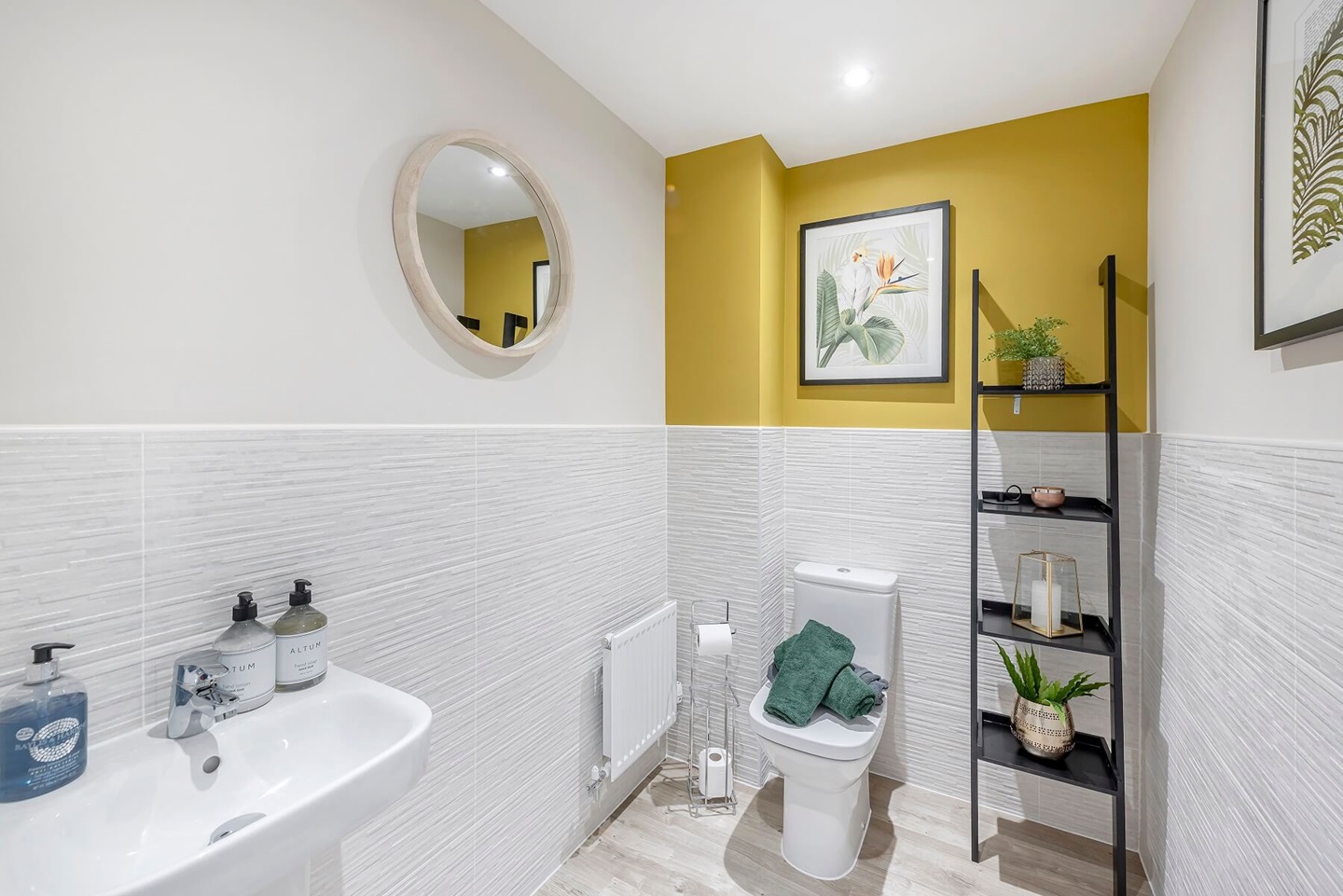 The cloakroom is ideal for guests