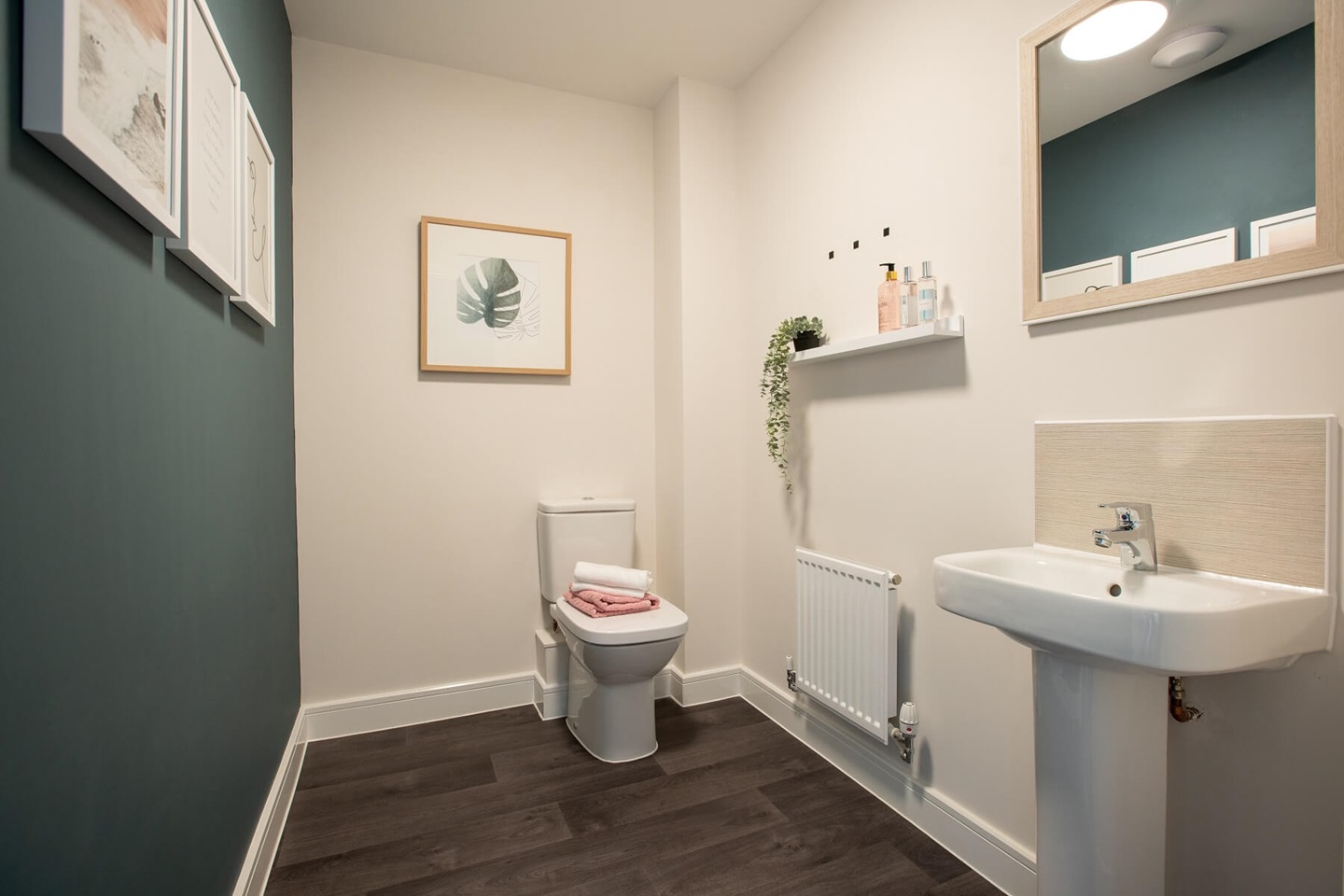 A handy guest cloakroom