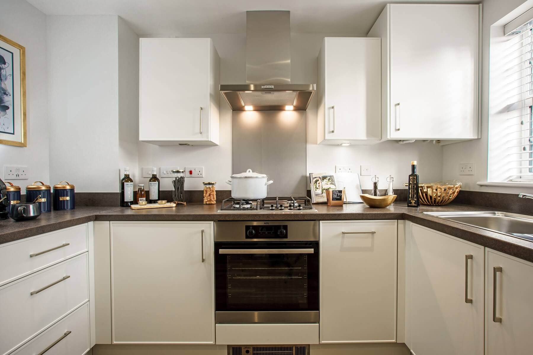 A modern, easy to clean kitchen
