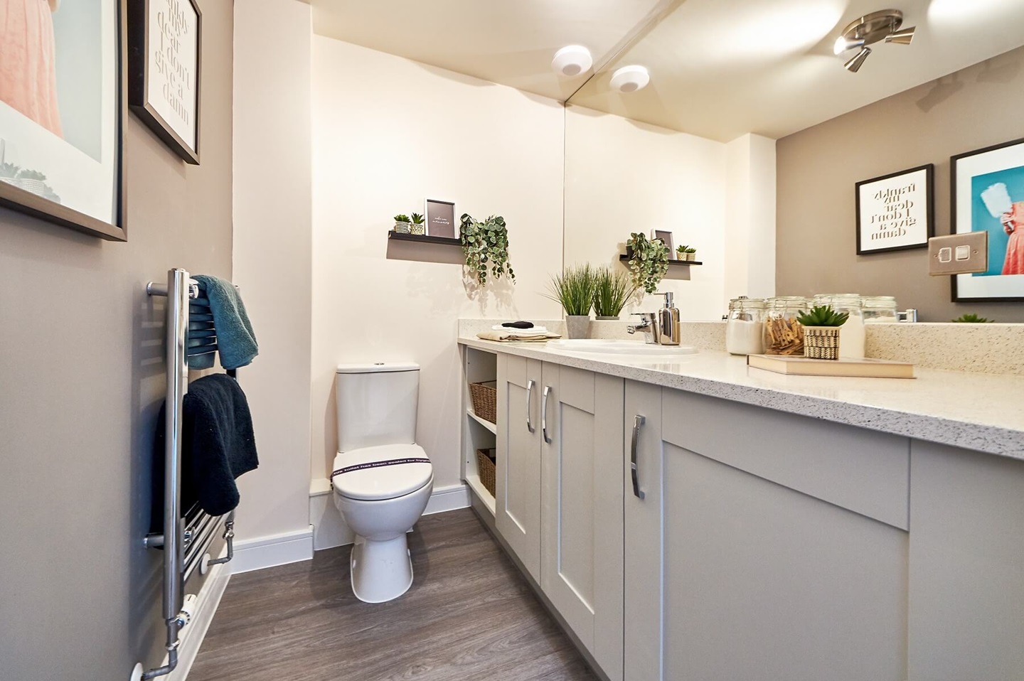 A downstairs cloakroom