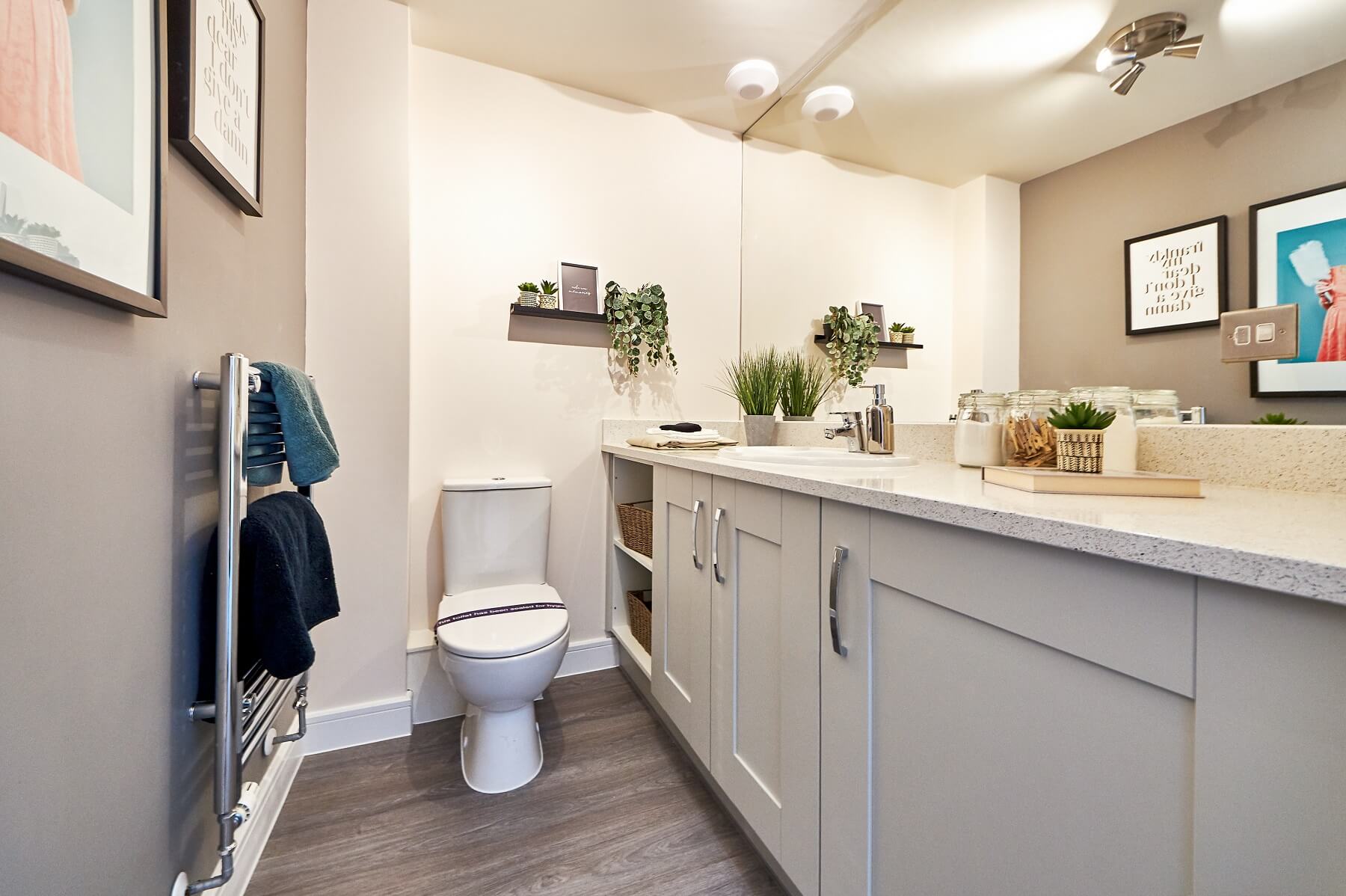 A downstairs cloakroom