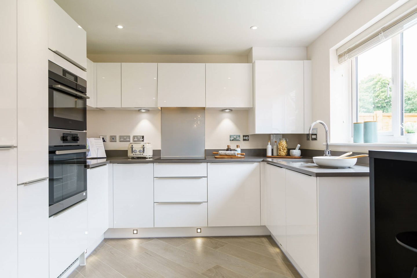 A modern easy to clean kitchen