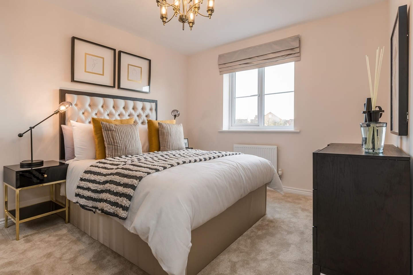 The second double bedroom offers plenty of space