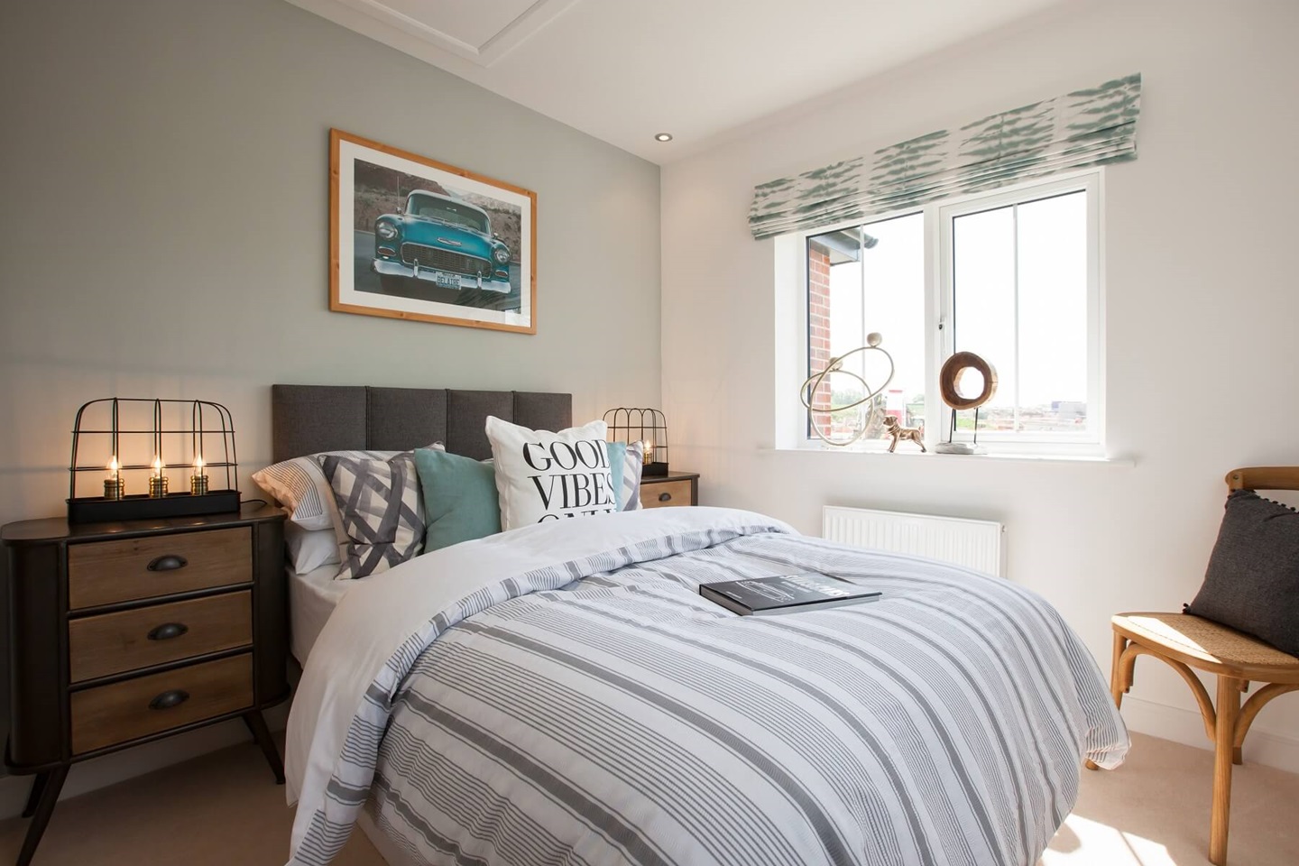 Bedroom 2 welcomes plenty of natural light